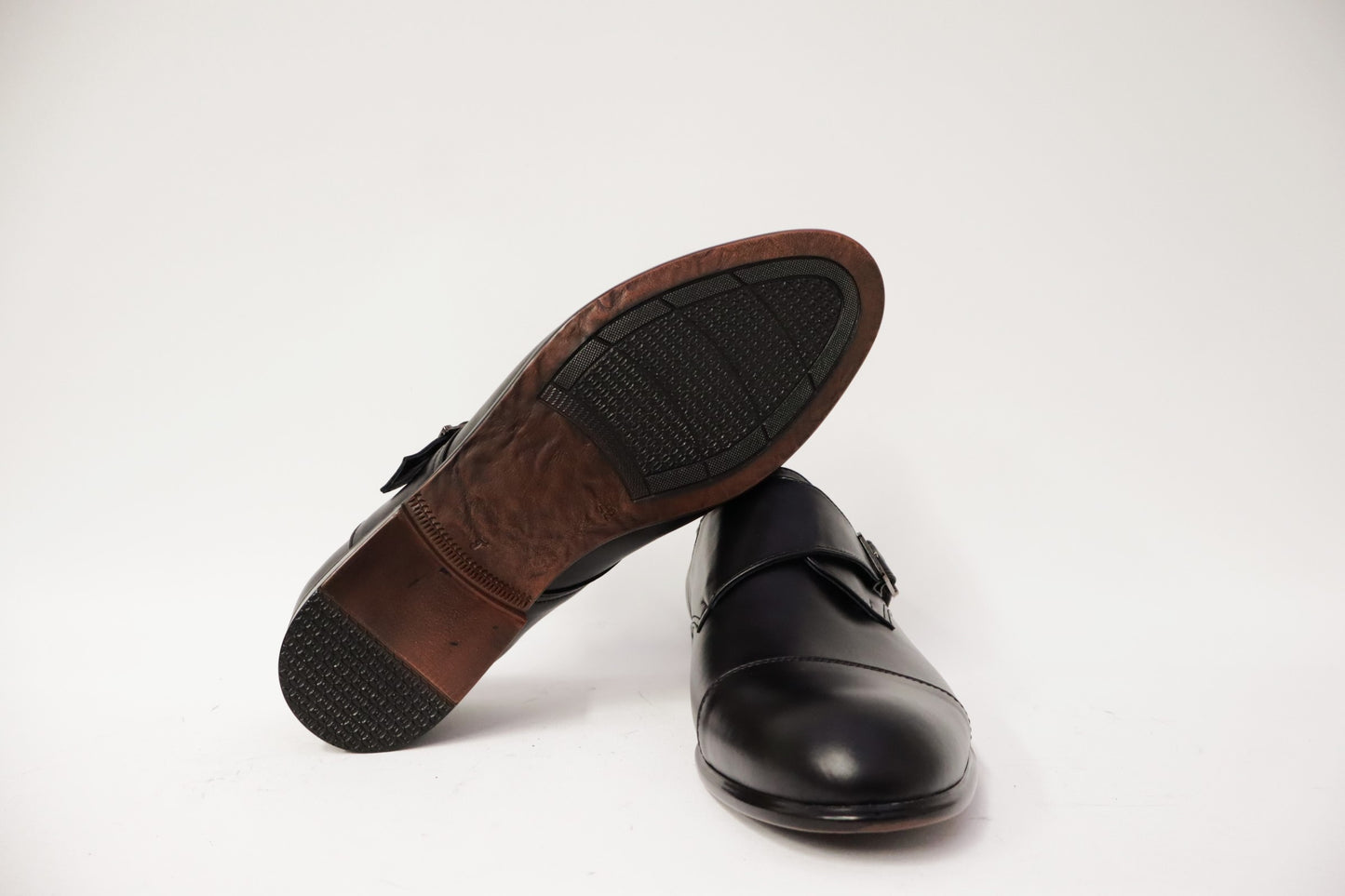 Heren Valentino met gesp leer Zwart