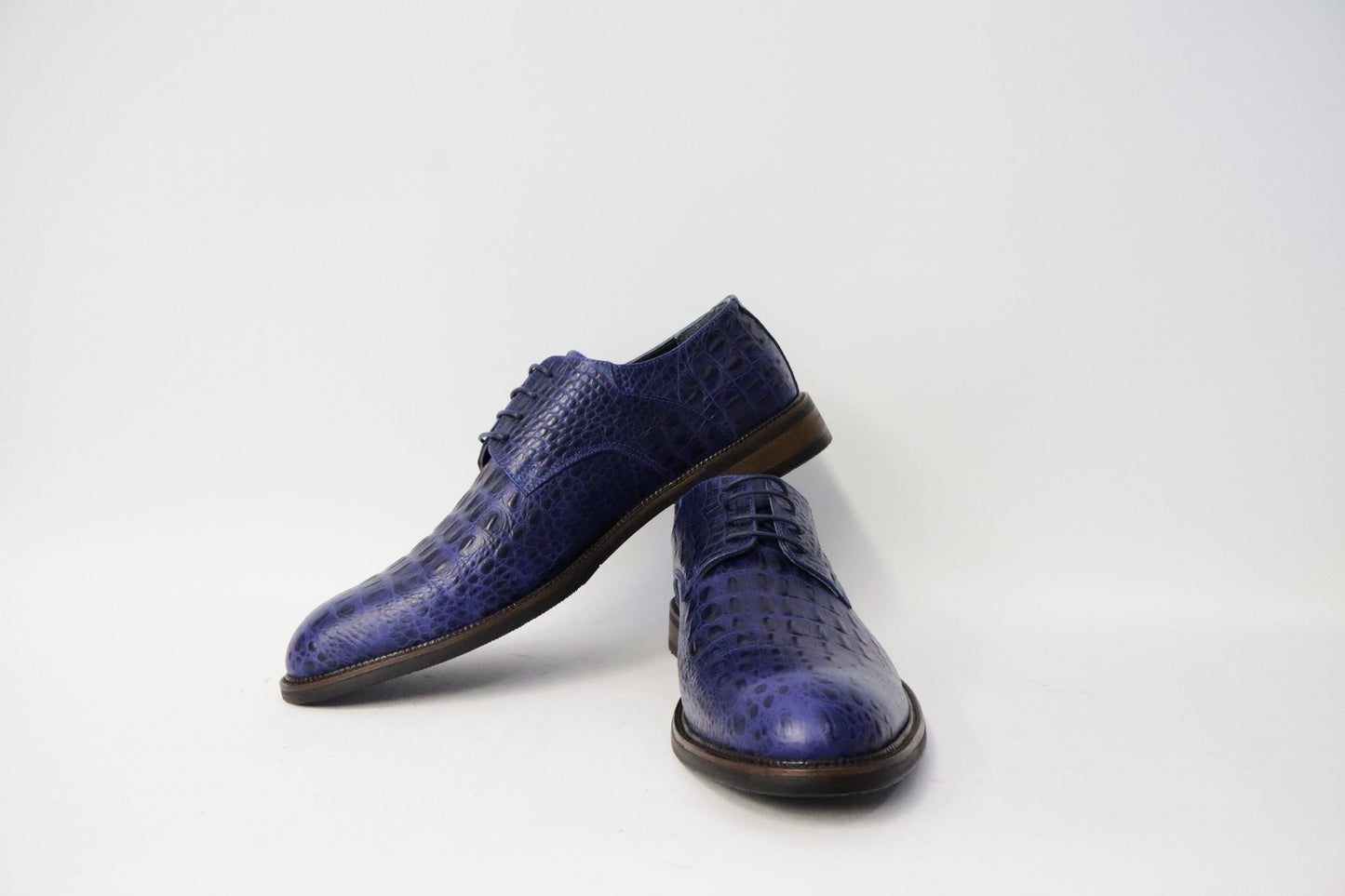 Veterschoen Heren Croco blauw