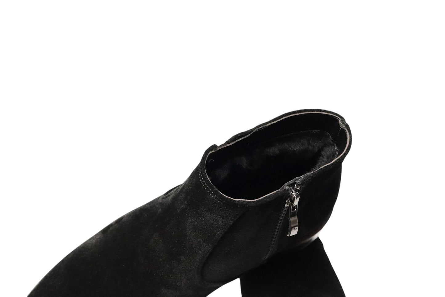 Laars Gevoerd Suede Zwart