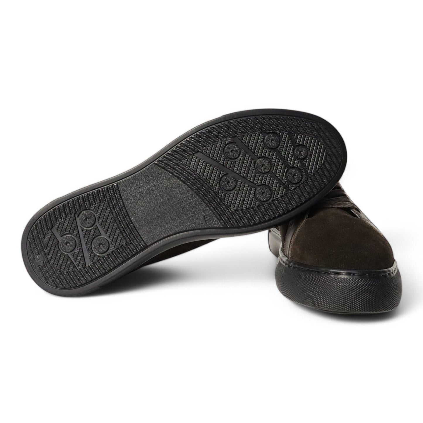 Heren Sneaker Donkerbruin Suède