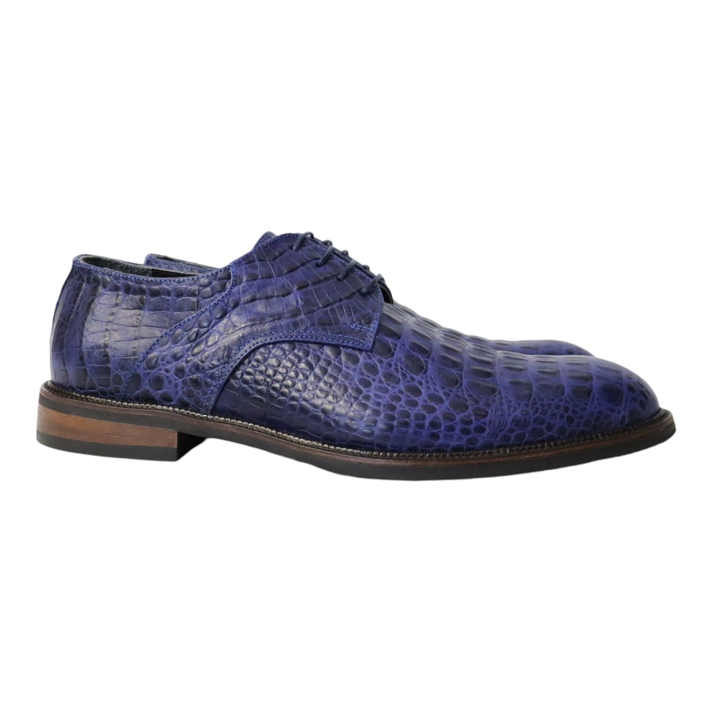 Veterschoen Heren Croco blauw