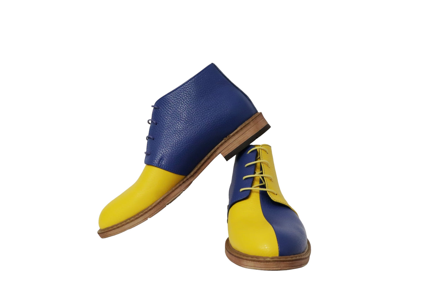 Blauw Geel Heren Enkel-Laars PRE ORDER