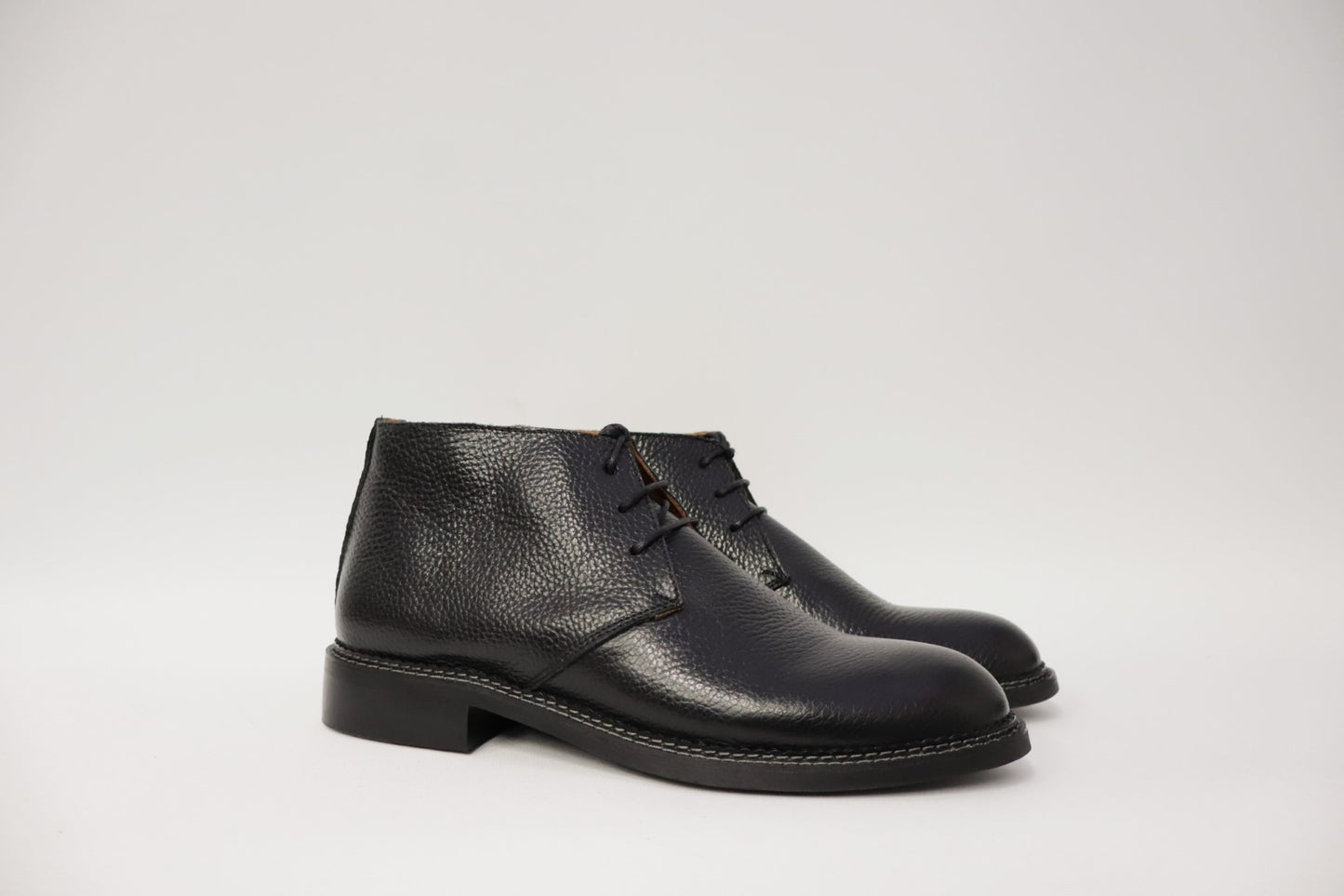 Eduardo Boot-Ankle boots men's leather Black Groningen Vibram 2055