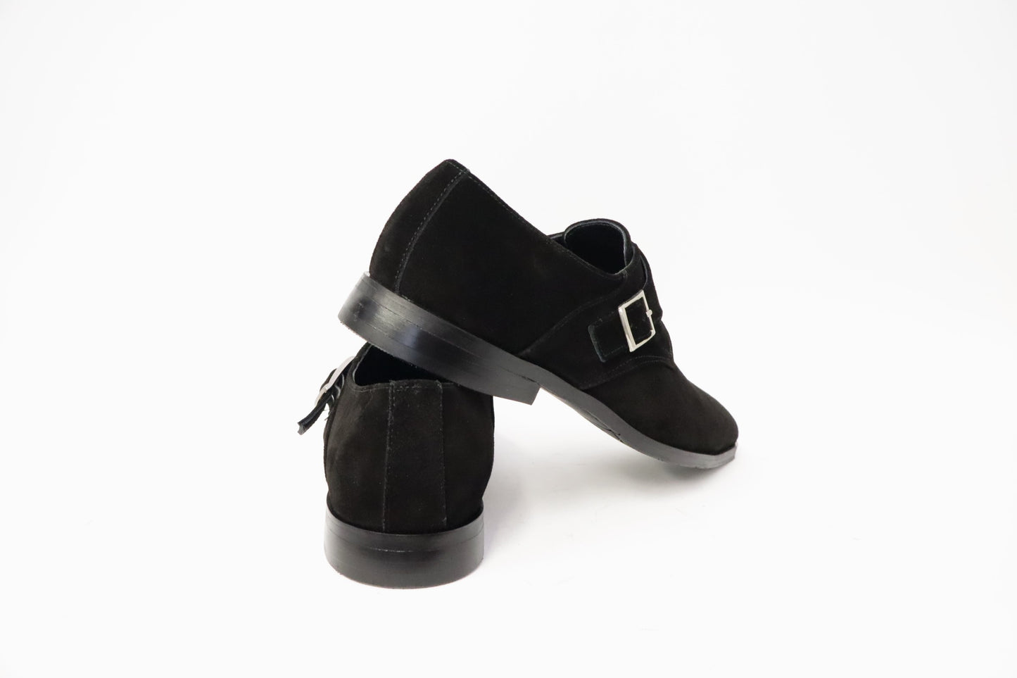 Heren schoen met gesp Rodrigo zwart suéde