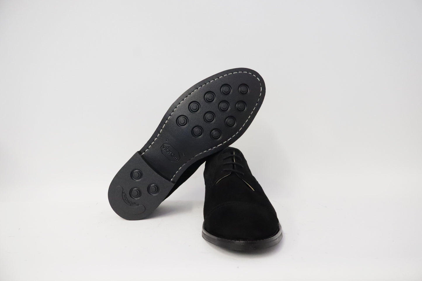 Heren veterschoen Sposare Vibram zwart suéde