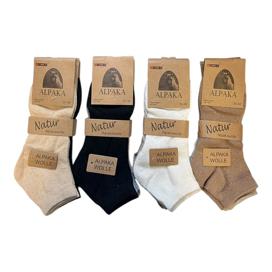 Alpaca Sneaker Sokken gemengde kleuren 3 paar