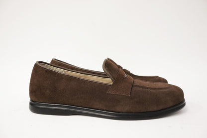 Instapper / loafer heren suede Middelbruin