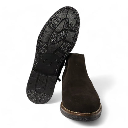 Laars Gevoerd Suede Zwart