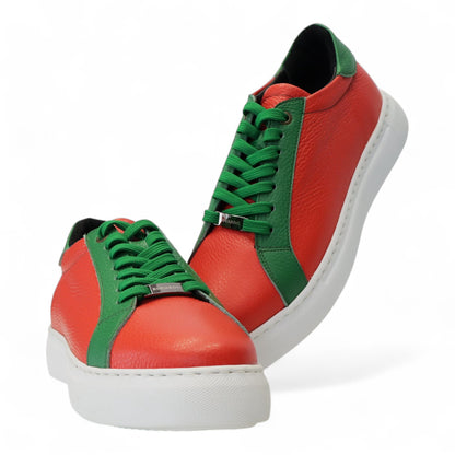 Rood-Groen Sneaker Dames
