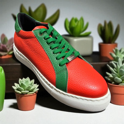 Rood-Groen Sneaker Heren