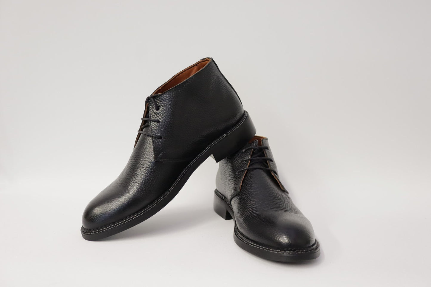 Eduardo Boot-Ankle boots men's leather Black Groningen Vibram 2055
