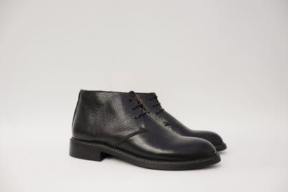 Eduardo Boot-Ankle boots men's leather Black Groningen Vibram 2055